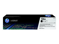 HP 126A - Noir - originale - LaserJet - cartouche de toner ( CE310A ) - pour Color LaserJet Pro CP1025, CP1025nw; LaserJet Pro 100; TopShot LaserJet Pro M275 CE310A