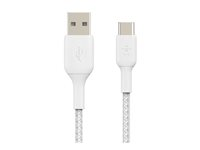Belkin BOOST CHARGE - Câble USB - 24 pin USB-C (M) pour USB (M) - 1 m - blanc CAB002BT1MWH