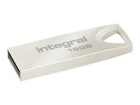 Integral Arc - Clé USB - 16 Go - USB 2.0 - zinc INFD16GBARC