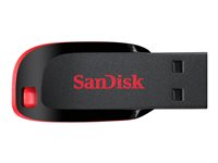 SanDisk Cruzer Blade - Clé USB - 64 Go - USB 2.0 - noir, rouge SDCZ50-064G-B35