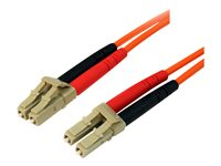 StarTech.com 10m Fiber Optic Cable - Multimode Duplex 50/125 - LSZH - LC/LC - OM2 - LC to LC Fiber Patch Cable - Cordon de raccordement - LC multi-mode (M) pour LC multi-mode (M) - 10 m - fibre optique - duplex - 50 / 125 microns - orange - pour P/N: GLCLHSMDSTTA, GLCSXMMDST, GLCSXMMDSTT, JD118BST, MASFP1GBSXST, SFP100BFXST 50FIBLCLC10