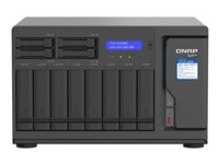 QNAP TVS-h1288X - Serveur NAS - 12 Baies - SATA 6Gb/s - RAID RAID 0, 1, 5, 6, 10, 50, JBOD, disque de réserve 5, 6 disques de secours, 60, disque de réserve 10, RAID TP - RAM 16 Go - Gigabit Ethernet / 2.5 Gigabit Ethernet / 10 Gigabit Ethernet - iSCSI support TVS-H1288X-W1250-16G