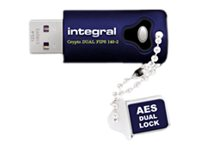 Integral Crypto Dual - Clé USB - chiffré - 4 Go - USB 3.0 - FIPS 140-2 Level 3 INFD4GCRYDL3.0140-2