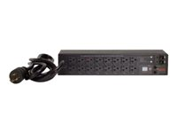 PDU en rack commuté APC AP7902B - Unité de distribution secteur (rack-montable) - CA 100/120 V - 2880 VA - entrée : NEMA L5-30P - connecteurs de sortie : 16 (NEMA 5-20R) - 2U - 3.05 m cordon - noir - pour P/N: SMTL1000RMI2UC, SMX1000C, SMX1500RM2UC, SMX1500RM2UCNC, SMX750C, SMX750CNC AP7902B