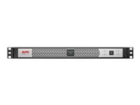 APC Smart-UPS SC SCL500RMI1UNC - Onduleur (rack-montable) - CA 230 V - 400 Watt - 500 VA - Ethernet 10/100, USB - connecteurs de sortie : 4 - 1U - noir, argent - pour P/N: AR106V, AR4018SPX432, AR4024SP, AR4024SPX429, AR4024SPX431, AR4024SPX432 SCL500RMI1UNC