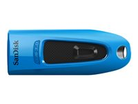SanDisk Ultra - Clé USB - 64 Go - USB 3.0 - bleu, rouge (pack de 2) SDCZ48-064G-G46BR2