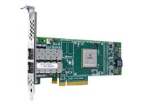 HPE StoreFabric SN1100Q 16Gb Dual Port - Adaptateur de bus hôte - PCIe 3.0 profil bas - 16Gb Fibre Channel x 2 - pour ProLiant DL325 Gen10, DL345 Gen10, DL365 Gen10, DX360 Gen10, XL220n Gen10, XL290n Gen10 P9D94A