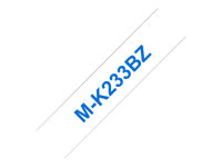 Brother M-K233BZ - Bleu sur blanc - Rouleau (1,2 cm x 8 m) 1 unités bande imprimante - pour P-Touch PT-55, PT-55P, PT-65, PT-75, PT-90, PT-BB4 MK233BZ