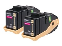 Epson Double Pack - Pack de 2 - magenta - original - cartouche de toner - pour Epson AL-C9500DN; AcuLaser C9300D2TN, C9300D3TNC, C9300DN, C9300DTN, C9300N, C9300TN C13S050607