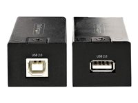 StarTech.com USB 2.0 Extender over Cat5e/Cat6 Cable (RJ45), 492ft/150m USB Over Ethernet Extender/Adapter Kit - Externally Powered USB Extender, USB to Ethernet Converter, 480 Mbps, Rugged Metal Housing (C15012-USB-EXTENDER) - Câble de rallonge USB - USB 2.0 - plus de CAT 5e/6 - jusqu'à 150 km - Conformité TAA C15012-USB-EXTENDER