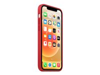 Apple - (PRODUCT) RED - coque de protection pour téléphone portable - avec MagSafe - silicone - rouge - pour iPhone 12, 12 Pro MHL63ZM/A