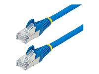 StarTech.com 10m CAT6a Ethernet Cable - Blue - Low Smoke Zero Halogen (LSZH) - 10GbE 500MHz 100W PoE++ Snagless RJ-45 w/Strain Reliefs S/FTP Network Patch Cord - Cordon de raccordement - RJ-45 (M) pour RJ-45 (M) - 10 m - S/FTP - CAT 6a - IEEE 802.3bt - sans halogène, moulé, sans crochet, bloqué - bleu NLBL-10M-CAT6A-PATCH