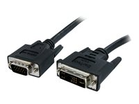 StarTech.com Câble écran DVI vers VGA - DVI-A (M) vers VGA HD15 (M) - 2m - Cordon DVI VGA - 1x DVI-A (analogique) mâle, 1x VGA HD-15 mâle - Câble vidéo - HD-15 (VGA) (M) pour DVI-A (M) - 2 m - moulé, vis moletées - noir DVIVGAMM2M