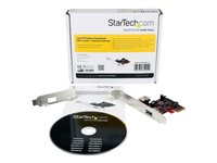 StarTech.com Carte Contrôleur PCI Express vers 2 Ports USB 3.0 avec Support UASP - Carte PCIe - 1x USB3 A Interne - 1x USB3 A Externe - Adaptateur USB - PCIe 2.0 profil bas - USB, USB 2.0, USB 3.0 - 2 ports - pour StarTech.com 4-Port PEXUSB3S11