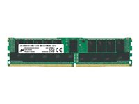 Micron - DDR4 - module - 32 Go - DIMM 288 broches - 3200 MHz / PC4-25600 - CL22 - 1.2 V - mémoire enregistré - ECC MTA18ASF4G72PDZ-3G2R