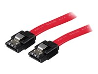 StarTech.com Câble SATA avec verrouillage 45 cm - Câble SATA - Serial ATA 150/300/600 - SATA (R) pour SATA (R) - 46 cm - verrouillé - rouge - pour P/N: 10P6G-PCIE-SATA-CARD, 2P6G-PCIE-SATA-CARD, 4P6G-PCIE-SATA-CARD, 6P6G-PCIE-SATA-CARD LSATA18