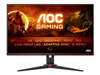 AOC Gaming Q27G2E/BK - G2 Series - écran LED - QHD - 27" Q27G2E/BK