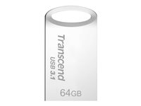 Transcend JetFlash 710 - Clé USB - 64 Go - USB 3.1 - argenté(e) TS64GJF710S