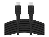 Belkin BOOST CHARGE - Câble USB - 24 pin USB-C (M) pour 24 pin USB-C (M) - 3 m - noir CAB009BT3MBK
