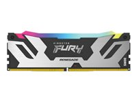 Kingston FURY Renegade RGB - DDR5 - kit - 32 Go: 2 x 16 Go - DIMM 288 broches - 6400 MHz / PC5-51200 - CL32 - 1.1 V - mémoire sans tampon - on-die ECC KF564C32RSAK2-32