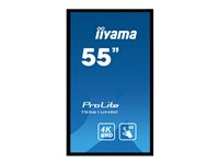 iiyama ProLite T5561UHSC-B1 - Classe de diagonale 55" écran LCD rétro-éclairé par LED - signalisation numérique - avec écran tactile (multi-touch) / capacité PC en option (slot-in) - 4K UHD (2160p) 3840 x 2160 - noir mat T5561UHSC-B1