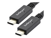 StarTech.com Câble USB-C vers USB-C avec Power Delivery (5A) de 1 m - M/M - USB 3.1 Gen 2 (10 Gb/s) - Certifié - Cordon USB Type C - Câble USB - 24 pin USB-C (M) pour 24 pin USB-C (M) - USB 3.1 - 5 A - 1 m - noir - pour P/N: CDP2HVGUASPD, DKT30CHPD3, DKT30CHVSDPD, DKT31CMDPHPD, HB31C2A2CME, SV221HUC4K USB31C5C1M