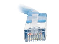 C2G Cat5e Booted Shielded (STP) Network Patch Cable - Cordon de raccordement - RJ-45 (M) pour RJ-45 (M) - 10 m - STP - CAT 5e - Moulé - bleu 83781