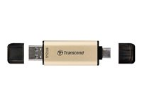 Transcend JetFlash 930C - Clé USB - 512 Go - USB 3.2 Gen 1 / USB-C - or TS512GJF930C