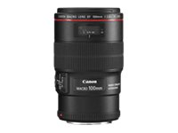 Canon EF - Macro-objectif - 100 mm - f/2.8 L Macro IS USM - Canon EF - pour EOS 1000, 1D, 50, 500, 5D, 7D, Kiss F, Kiss X2, Kiss X3, Rebel T1i, Rebel XS, Rebel XSi 3554B005