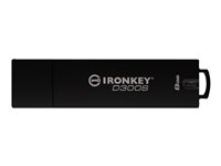 IronKey D300S - Clé USB - chiffré - 8 Go - USB 3.1 Gen 1 - FIPS 140-2 Level 3 - Conformité TAA IKD300S/8GB