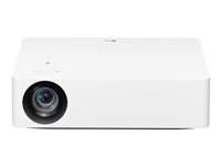 LG CineBeam HU70LS - Projecteur DLP - RGB LED - 1500 lumens - 3840 x 2160 - 16:9 - 4K - Miracast Wi-Fi Display - blanc HU70LS