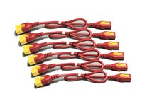 APC - Câblage d'alimentation - power IEC 60320 C13 pour IEC 60320 C14 - 10 A - 1.2 m - rouge - pour P/N: SCL500RMI1UC, SCL500RMI1UNC, SMT3000I-AR, SMT3000R2I-AR, SMTL750RMI2UC, SRT1500RMXLI AP8704S-WWX340