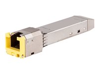 HPE Aruba Cat5e - Module transmetteur SFP (mini-GBIC) - 1GbE - 1000Base-T - RJ-45 - jusqu'à 100 m - Conformité TAA - pour HPE Aruba 2930F 8G, 2930M 24, 2930M 40, 2930M 48, 3810M 48, 6200M 24; CX 6405 v2, 8360 JL747A