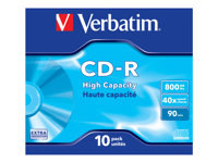 Verbatim DataLife - 10 x CD-R - 800 Mo (90 min) - boîtier CD 43428