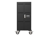 PORT Connect Charging Cabinet 30 Notebooks + 1 Rack 1xU 19'' - Chariot (support uniquement) - pour 30 ordinateurs portables - verrouillable - noir - sortie : 220 - 240 V 901974