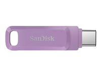 SanDisk Ultra Dual Drive Go - Clé USB - 256 Go - USB 3.2 Gen 1 / USB-C - mauve SDDDC3-256G-G46L