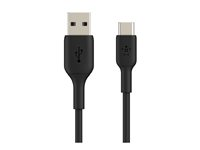 Belkin BOOST CHARGE - Câble USB - 24 pin USB-C (M) pour USB (M) - 3 m - noir CAB001BT3MBK