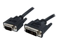 StarTech.com Câble écran DVI vers VGA - DVI-A (M) vers VGA HD15 (M) - 1m - Cordon DVI VGA - 1x DVI-A (analogique) mâle, 1x VGA HD-15 mâle - Câble vidéo - HD-15 (VGA) (M) pour DVI-A (M) - 1 m - moulé, vis moletées - noir DVIVGAMM1M