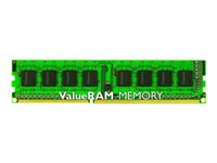 Kingston ValueRAM - DDR3 - 4 Go - DIMM 240 broches - 1600 MHz / PC3-12800 - CL11 - 1.5 V - mémoire sans tampon - NON ECC KVR16N11S8/4