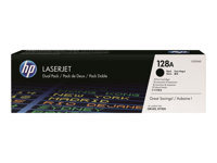 HP 128A - Pack de 2 - noir - originale - LaserJet - cartouche de toner ( CE320AD ) - pour Color LaserJet Pro CM1415fn, CM1415fnw, CP1525n, CP1525nw CE320AD