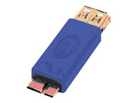 MCL - Adaptateur USB - Micro-USB Type B (M) pour USB type A (F) - USB 3.0 - bleu USB3-AF-AHB