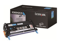 Lexmark - À rendement élevé - cyan - original - cartouche de toner - pour Lexmark X560dn, X560n X560H2CG