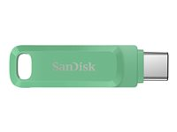 SanDisk Ultra Dual Drive Go - Clé USB - 128 Go - USB 3.2 Gen 1 / USB-C - vert absinthe SDDDC3-128G-G46AG