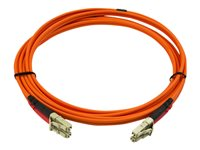 StarTech.com 2m Fiber Optic Cable - Multimode Duplex 50/125 - LSZH - LC/LC - OM2 - LC to LC Fiber Patch Cable (50FIBLCLC2) - Câble réseau - LC multi-mode (M) pour LC multi-mode (M) - 2 m - fibre optique - duplex - 50 / 125 microns - pour P/N: GLCLHSMDSTTA 50FIBLCLC2