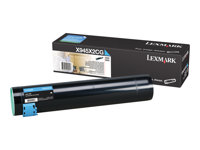 Lexmark - À rendement élevé - cyan - original - cartouche de toner LCCP - pour Lexmark X940e, X940e Page Plus Solution, X945e, X945e Page Plus Solution X945X2CG