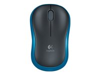 Logitech M185 - Souris - optique - sans fil - 2.4 GHz - récepteur sans fil USB - bleu 910-002239