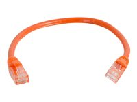 C2G Cat6 Booted Unshielded (UTP) Network Patch Cable - Cordon de raccordement - RJ-45 (M) pour RJ-45 (M) - 1 m - UTP - CAT 6 - moulé, sans crochet, bloqué - orange 83574