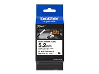 Brother HSe-211E - Noir sur blanc - Rouleau (0,52 cm x 1,5 m) 1 cassette(s) boîte de suspension - ruban thermorétractable - pour P-Touch PT-D800W, PT-E300, PT-E300VP, PT-E550WVP, PT-P700, PT-P750W, PT-P900W, PT-P950NW HSE211E