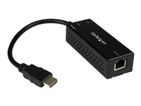 StarTech.com Kit extender HDBaseT avec transmetteur compact - Étendeur HDMI via Cat5 - HDMI via HDBaseT - 4K - Prolongateur audio/vidéo - émetteur - plus de CAT 5 - HDMI de 19 broches de type A / RJ-45 - jusqu'à 70 m - pour P/N: SVA12M2NEUA, SVA12M5NA ST121HDBTDK