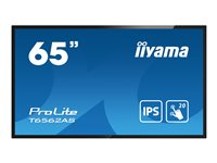 iiyama ProLite T6562AS-B1 - Classe de diagonale 65" (64.5" visualisable) écran LCD rétro-éclairé par LED - signalétique numérique interactive - avec lecteur de média intégré et écran tactile (multipoint) - Android - 4K UHD (2160p) 3840 x 2160 - noir mat T6562AS-B1